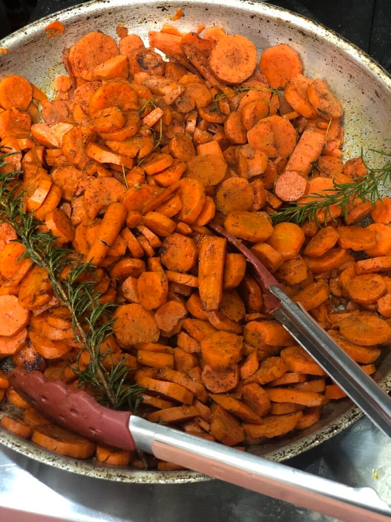 Ginger Garlic Honey Glazed Carrots