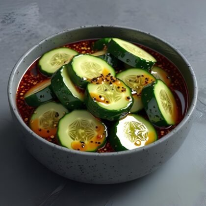 Flaming Redhead Cucumber Salad