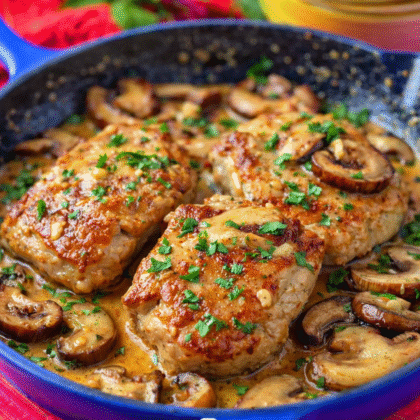 Pork Medallions with Creamy Mushroom Sauce
